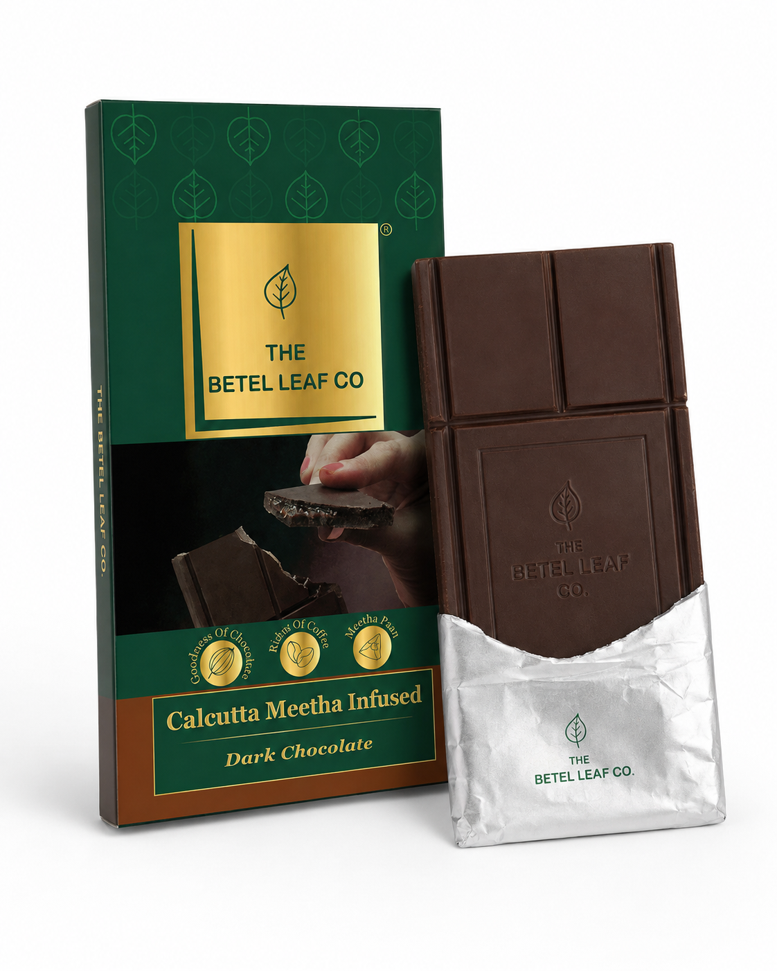 Betel Leaf Paan Chocolate Bar- DARK