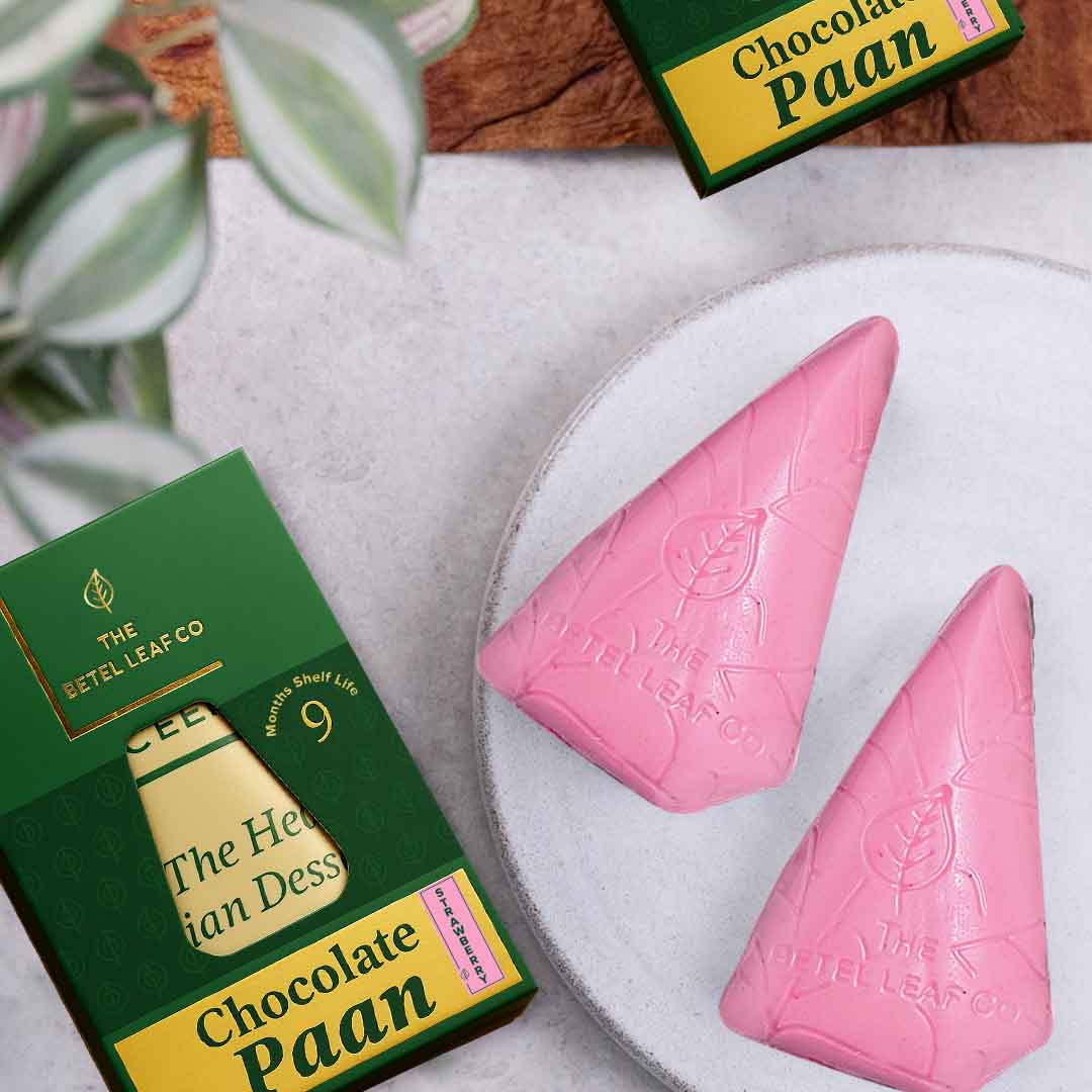 Strawberry Chocolate Coated Meetha Paan (Pack Of 1)