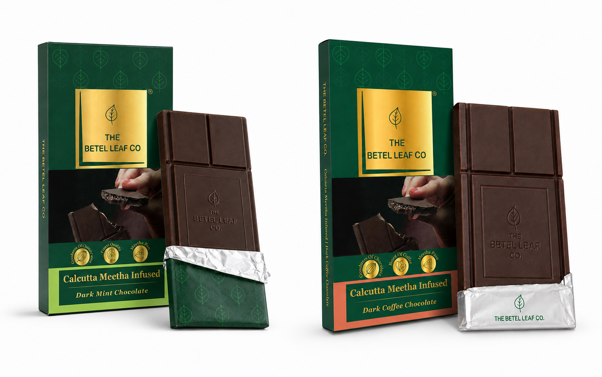2 Pack Betel Leaf Paan Chocolate Bar- COFFEE & MINT